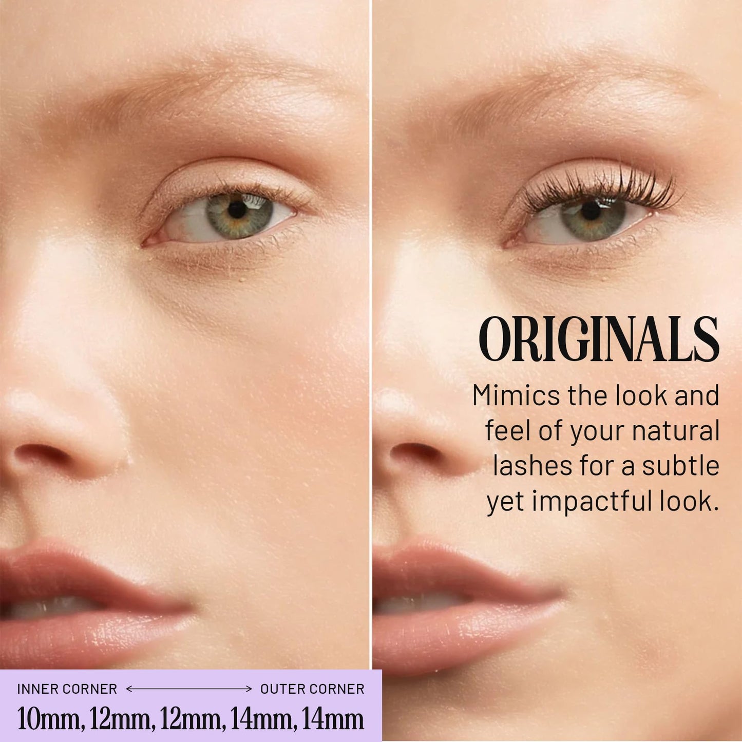 Lilac St - Originals Starter Kit - Includes Natural Faux Eyelash Clusters (10mm & 12mm), Clear Lash Glue, & Lash Applicator - Lightweight & Lifelike - Lasts 10 Days - Cruelty Free, Vegan - 20 Lashes