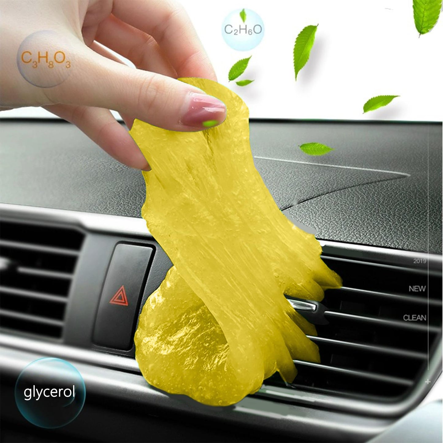 vvag Car Cleaning Gel,4 Packs Car Slime Cleaner Dust Cleaning Gel,Reusable Car Interior Cleaner,Car Cleaning Kit for Computer,Keyboard, Camera, Printers