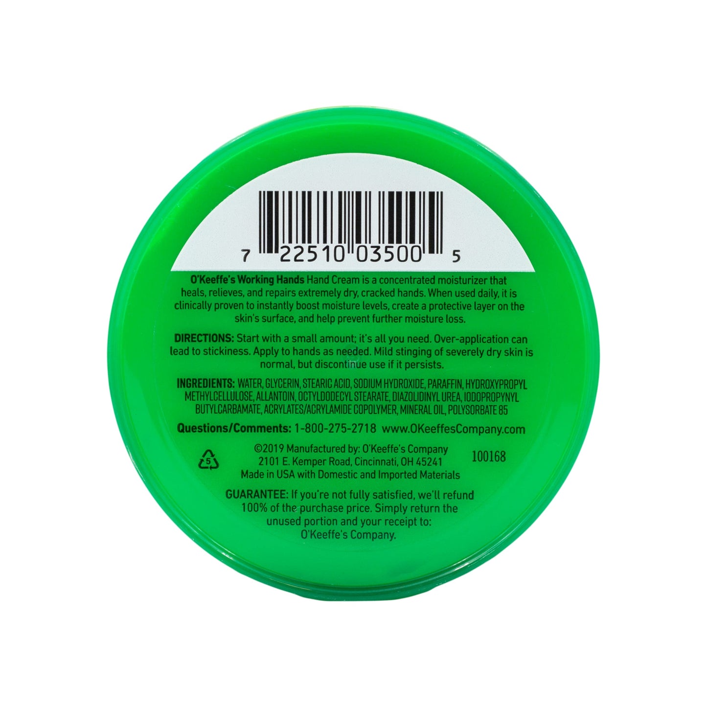 O'Keeffe's Working Hands Hand Cream for Extreme Dryness - 3.4 oz Jar (12 Pack) - Repairing Skincare for Cracked, Dry Hands