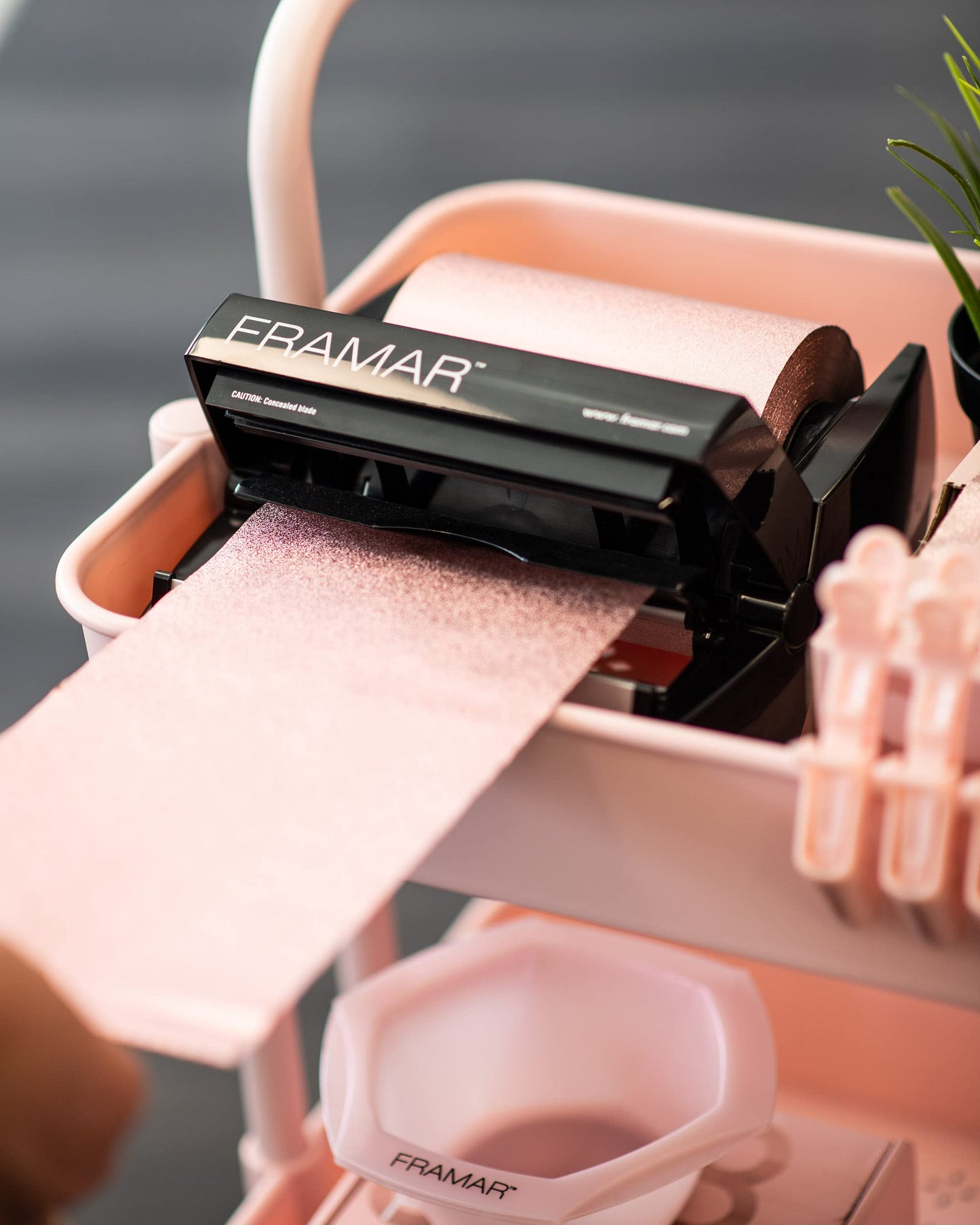 FRAMAR Rosé Hair Foil – Hair Foils For Highlighting Long Hair, Salon Foil For Hair Highlighting, Salon Foils For Hair Highlighting Kit, Salon Foils For Hair Stylist, Embossed – 320 ft