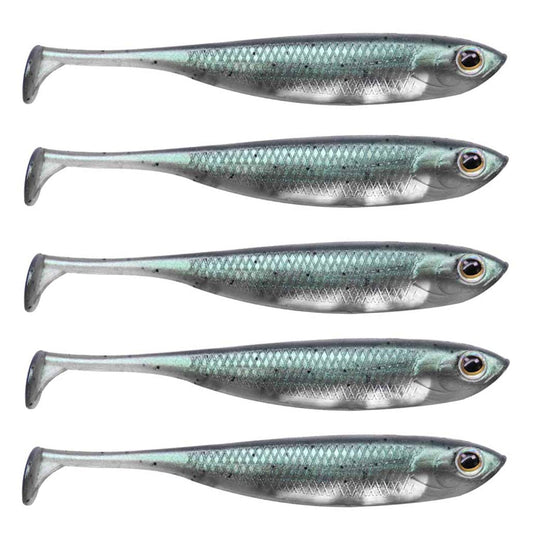 QualyQualy Soft Plastic Swimbait Paddle Tail Soft Lures 2.75" Shad Lure Shad Bait Bass Bait Shad Minnow Soft Swim Bait for Bass Trout Walleye Crappie Pike (4#, 2.75in - 6Pcs)