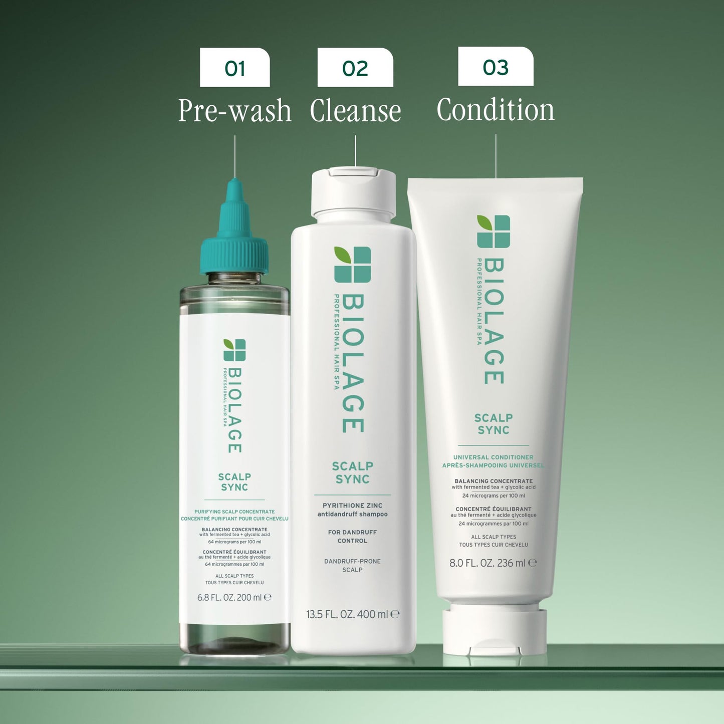 Biolage Scalp Sync Anti-Dandruff Shampoo - Controls Dandruff & Deeply Cleanses, With Zinc Pyrithione, Vegan & Cruelty-Free, 16.9 Fl Oz, Packaging may vary