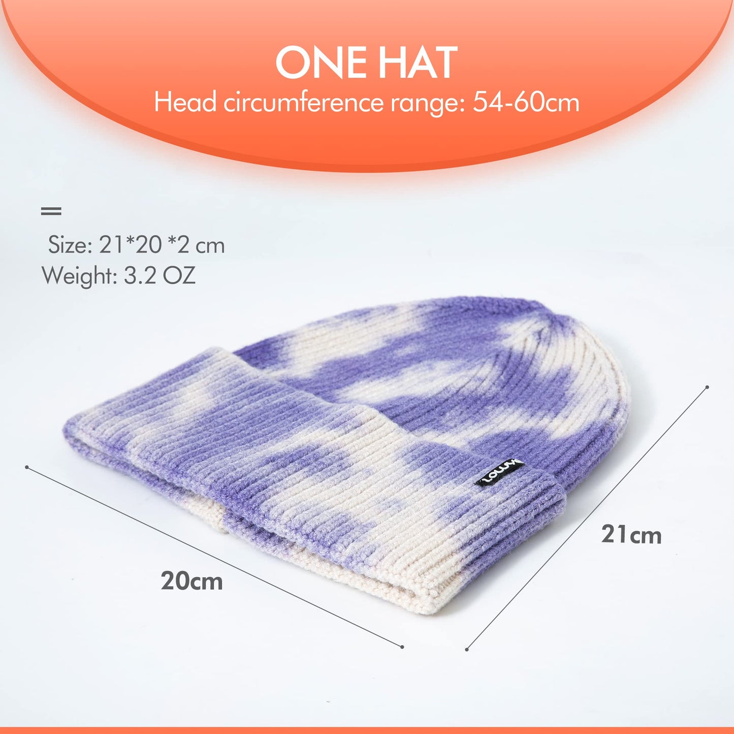zowya Ultrawarm Winter Beanie for Men & Women Thermal Lining Double-Layer Skully Thick Knit Beanie, 1-Hat (Blue)