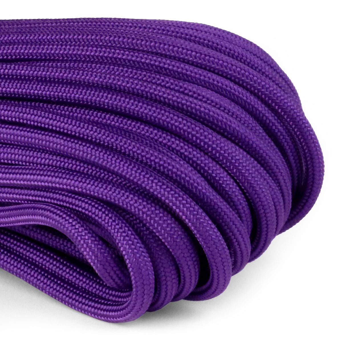 Atwood Rope MFG 550 Paracord 100 Feet 7-Strand Core Nylon Parachute Cord Outside Survival Gear Made in USA | Lanyards, Bracelets, Handle Wraps, Keychain (Purple)