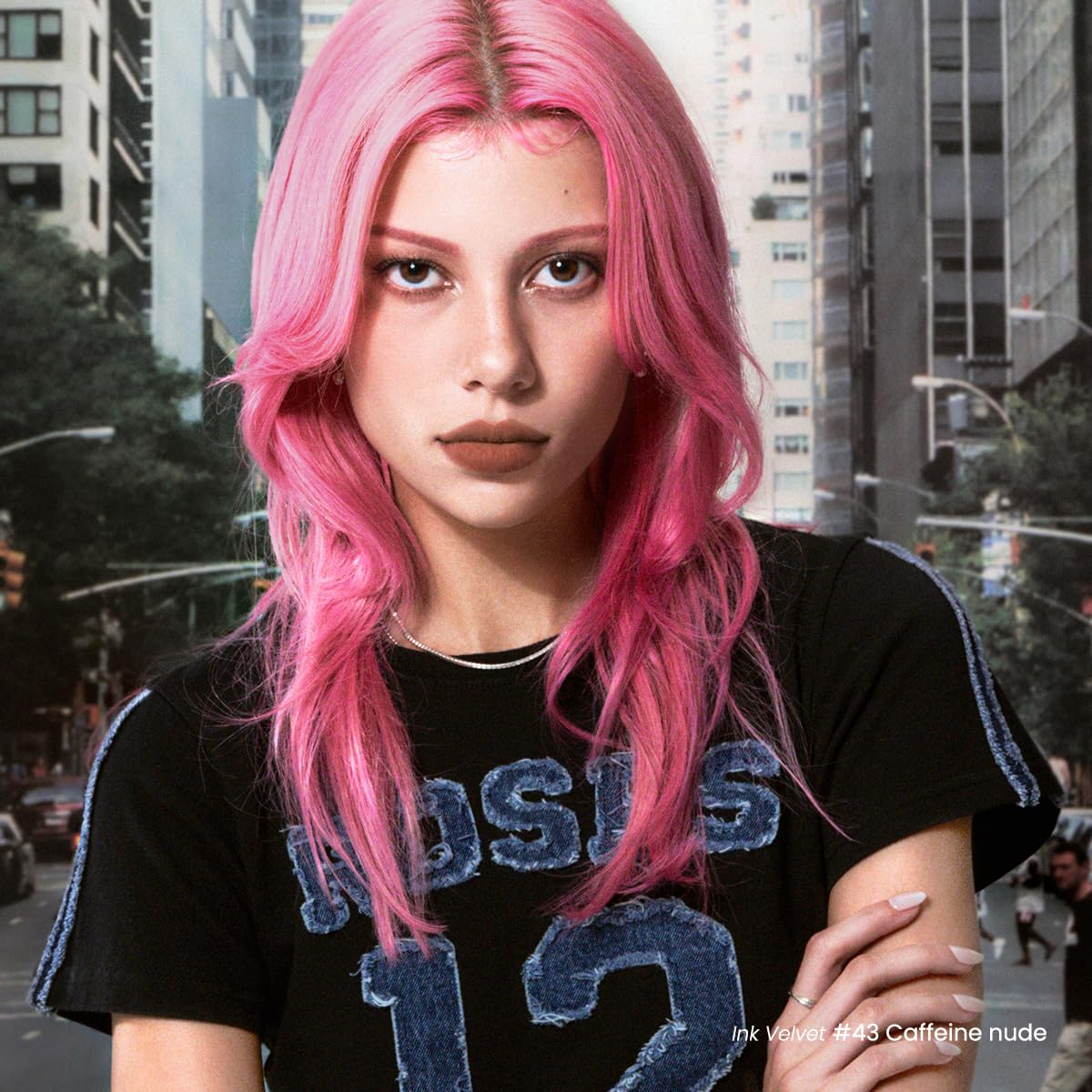 Peripera Ink the Velvet Lip Tint - High Pigment Color, Longwear, Weightless, Not Animal Tested, Gluten-Free, Paraben-Free (043 CAFFEINE NUDE)