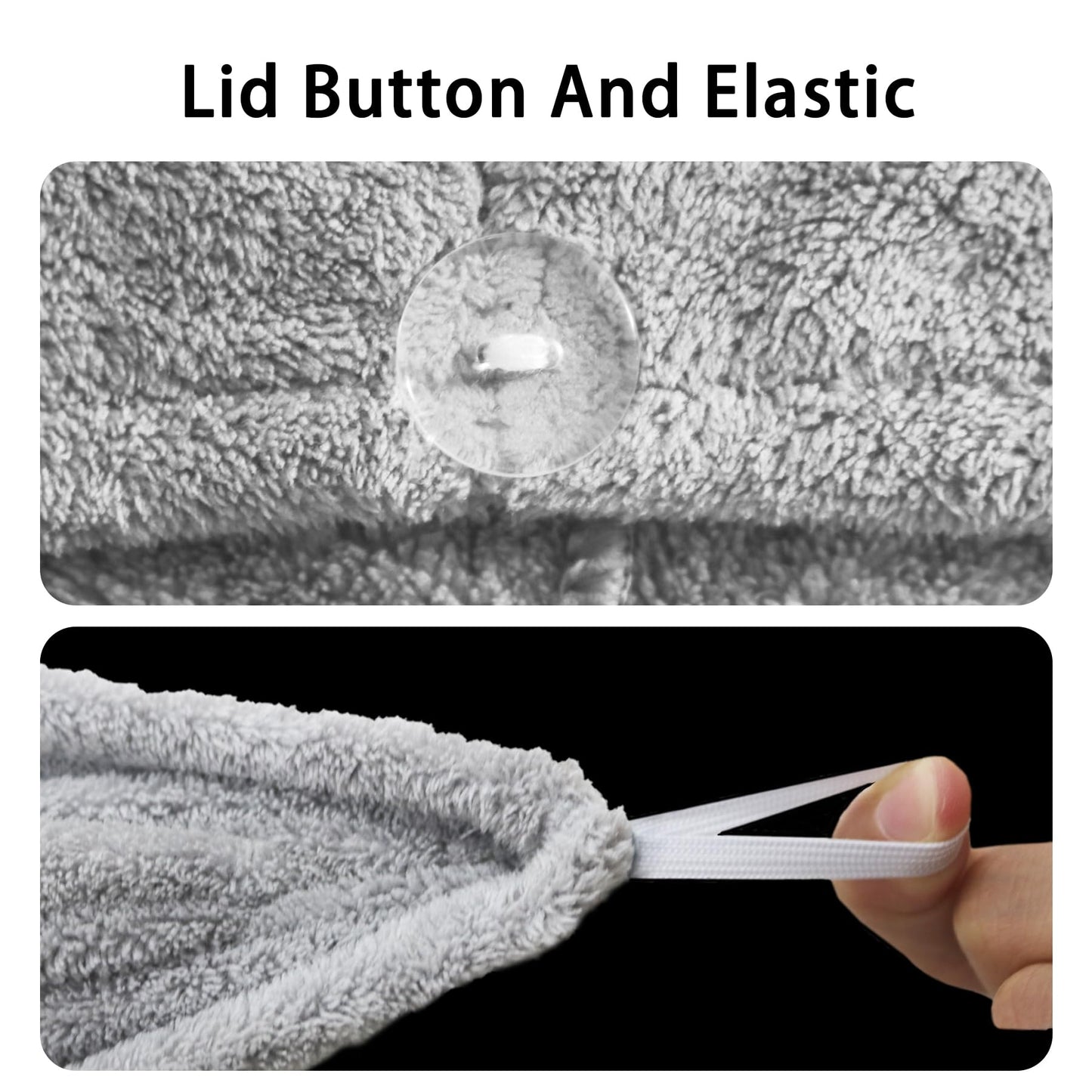 AGLIFEFY 2 Pack Microfiber Hair Towel Wrap for Women Super Absorbent Quick Dry Hair Turban for Drying Curly, Long & Thick Hair 10 inch X 26 inch Khaki+Khaki