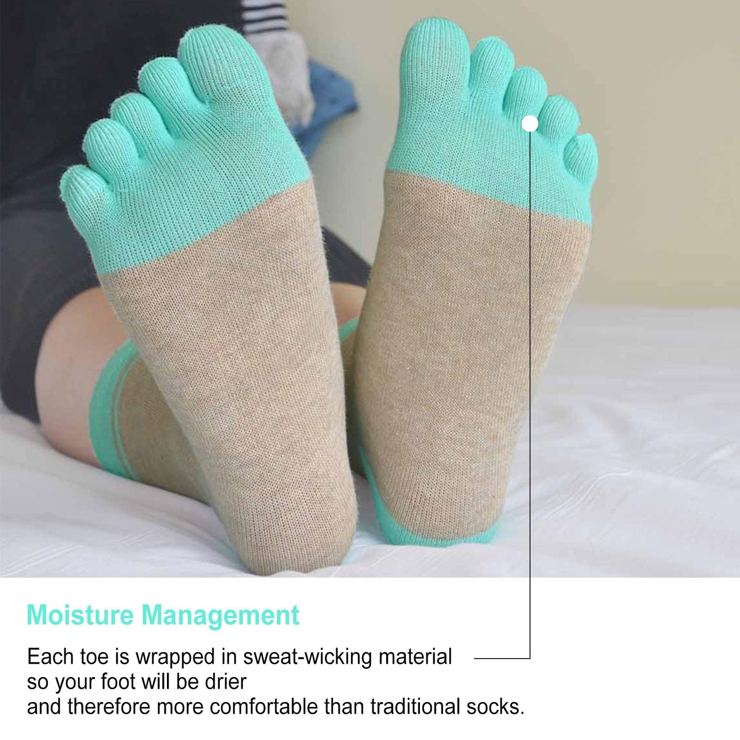 CaiDieNu Womens Toe Socks Animal Socks Cotton Five Finger Socks Colorful Funny Casual Crew Socks for Ladies