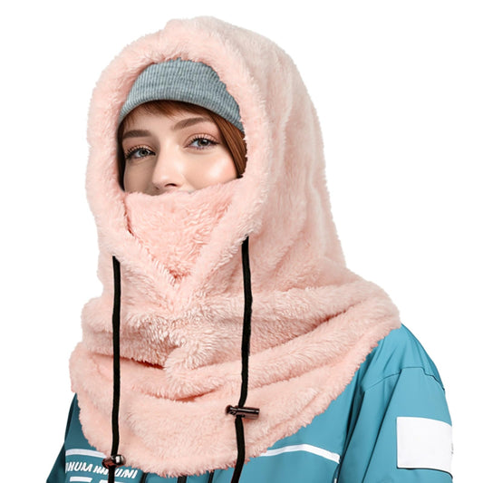 Balaclava Face Mask for Men Women Winter Hat Neck Windproof Fleece Ski Mask Warm Face Cover Scarf (US, Alpha, One Size, Pink a)