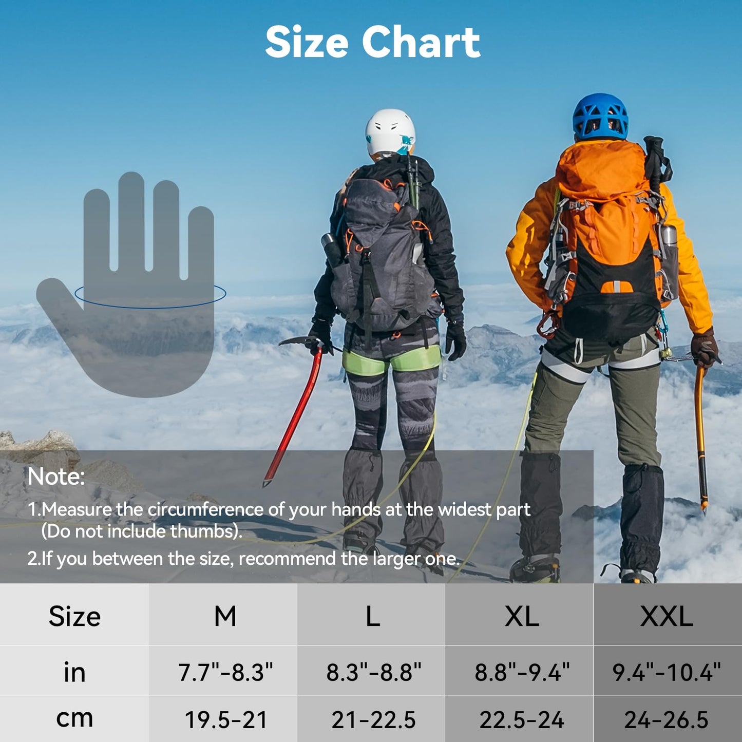 Glofit Winter Gloves PU Leather Palm Warm Windproof Water-Resistant Men Women - Thermal Gloves Cold Weather for Motorcycle Cycling Skiing Running Outdoor Working