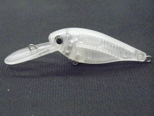 wLure 10 Blank Unpainted Crankbait Wide Wobble Deep Diver Jerkbait Slow Floating Fishing Lures with Free Eyes UPC549