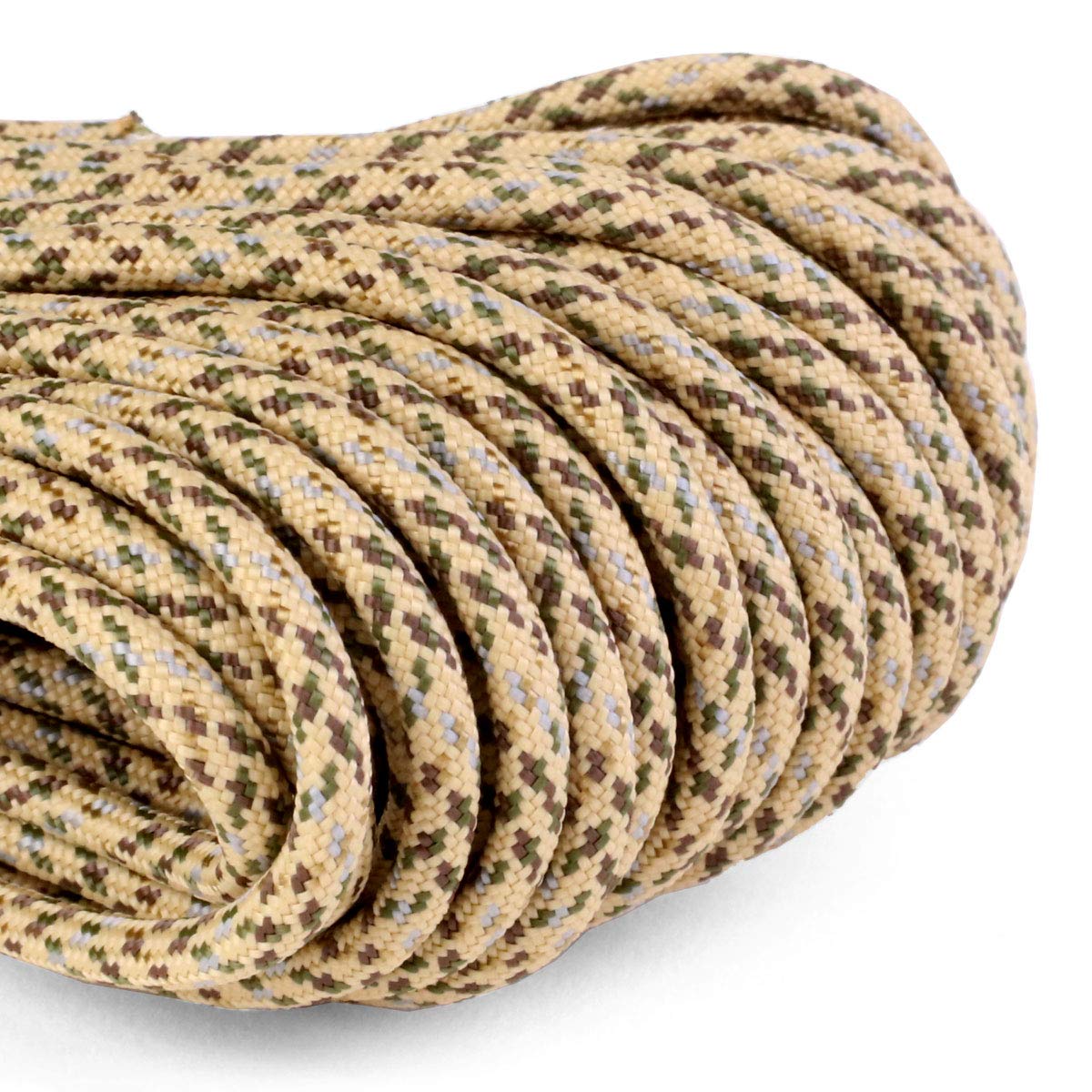 Atwood Rope MFG 550 Paracord 100 Feet 7-Strand Core Nylon Parachute Cord Outside Survival Gear Made in USA | Lanyards, Bracelets, Handle Wraps, Keychain (Desert)