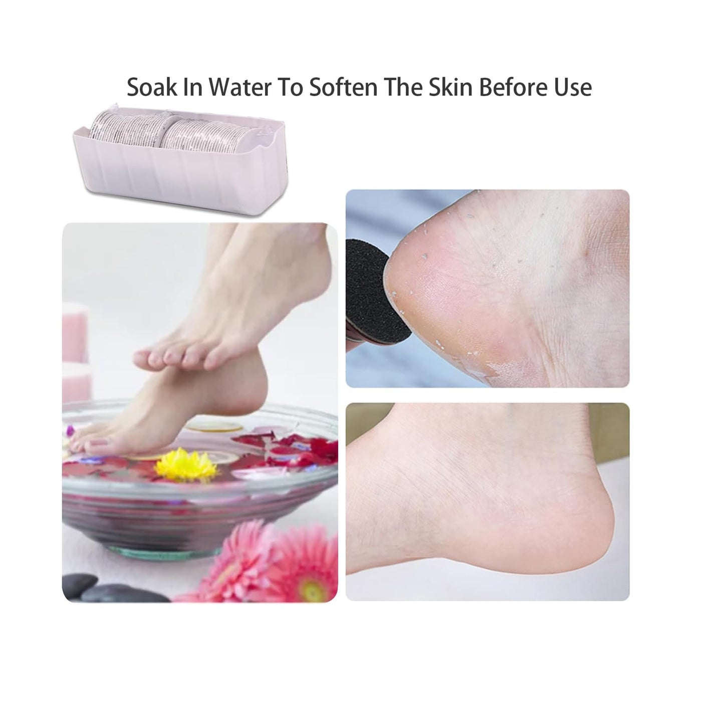 ibubu Electric Feet Callus Remover Professional Powerful Foot File Pedicure Grinder Sanders with 60PCS Replacement Sandpaper Discs Heel Scraper for Dead Dry Crack Skin Calluses Speed Adjustable Silver