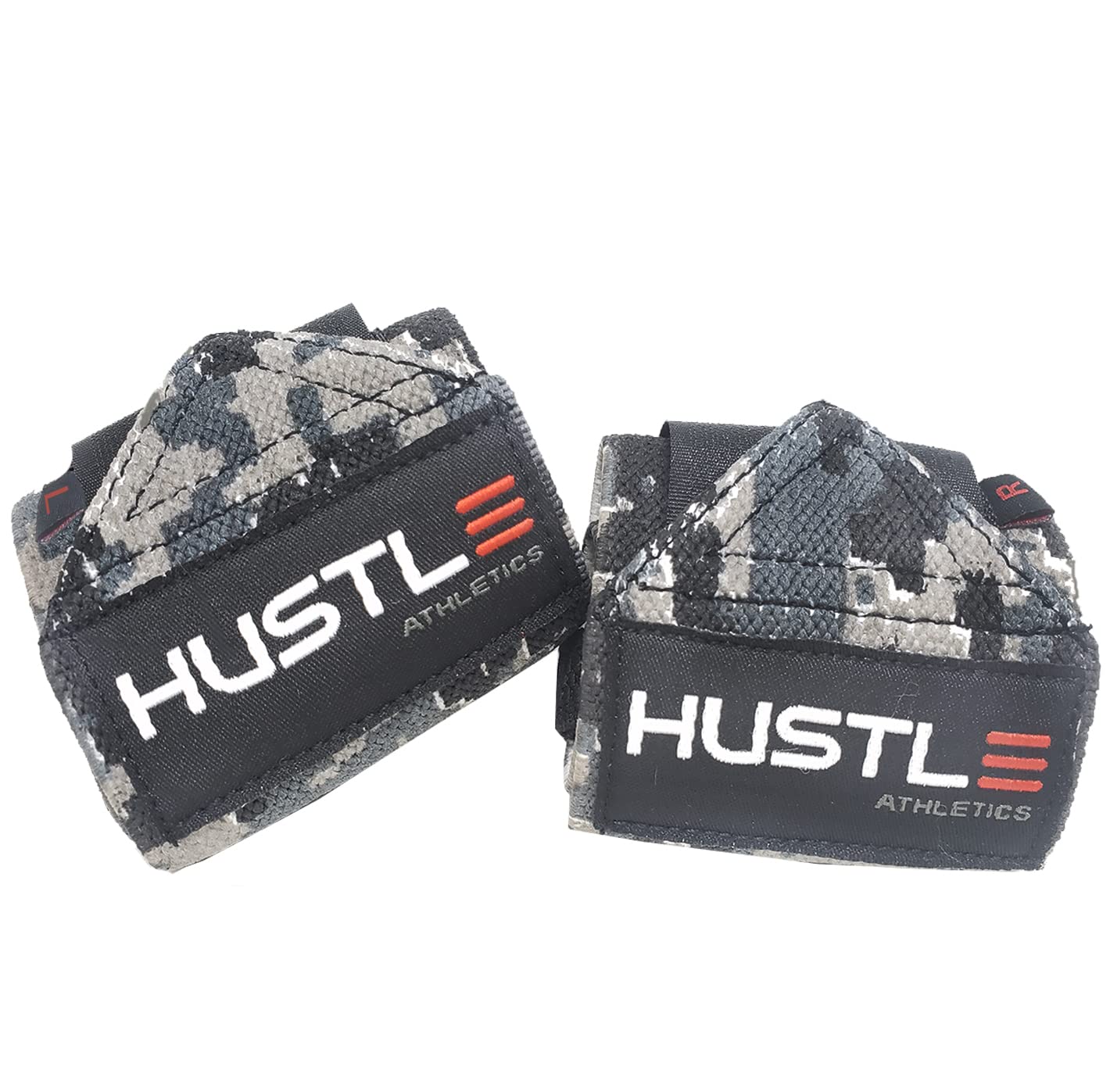 Hustle Athletics Wrist Wraps - Best Weightlifting Support (Professional Competition Grade Wrap) - Brace Your Wrists to Push Heavy, Avoid Injury & Improve Your Workout - for Men & Women