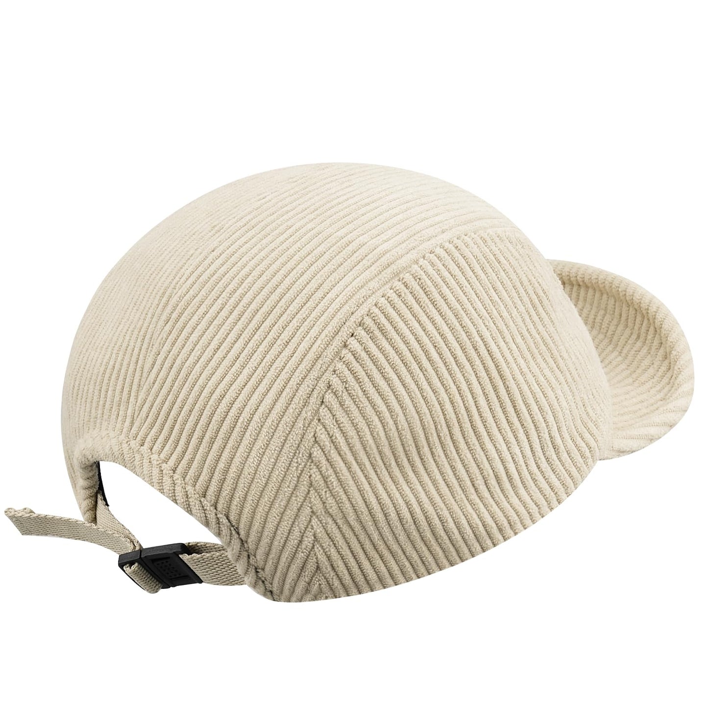 CLAPE Short Brim Baseball Cap 5 Panel Camp Hat Strapback Hat Unstructured Dad Hat Foldable Soft Ball Cap Warm Winter Fitted Cap