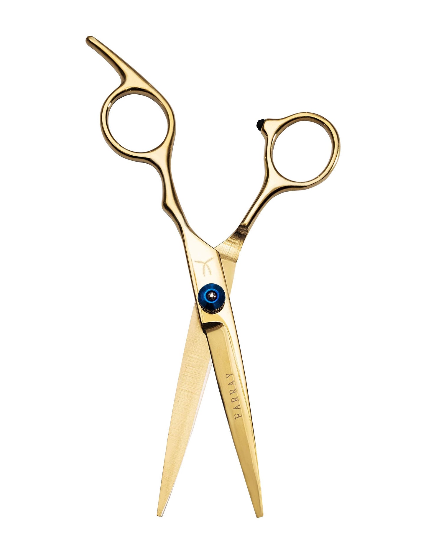 FARRAY Hair Cutting Scissors,6.5 Inch Professional Stainless Steel Barber Hair Scissors,for Both Salon and Home Use (Golden)