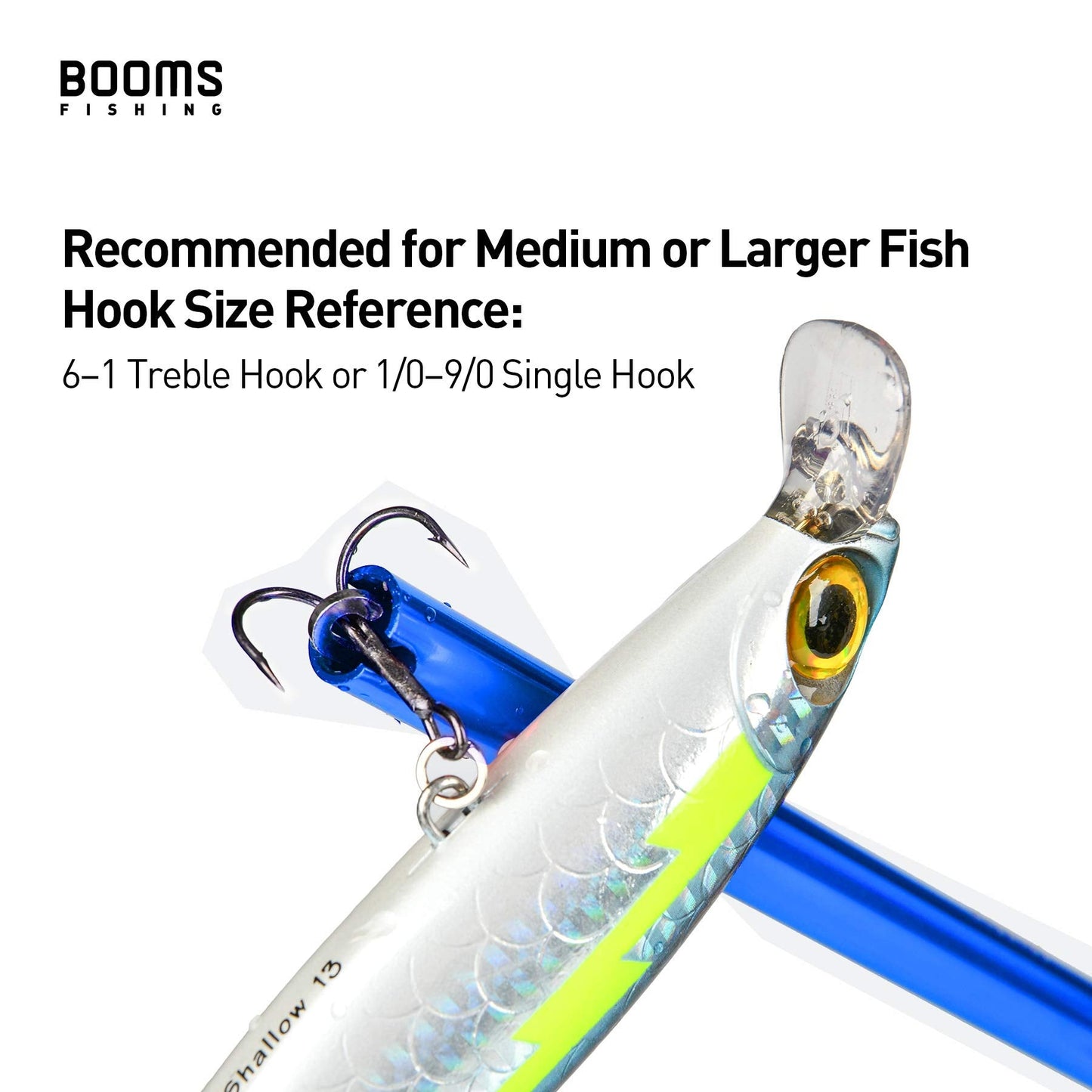 Booms Fishing R2 Hook Remover Aluminium Squeeze-Out Fish Hook Tools 10 Inches Blue
