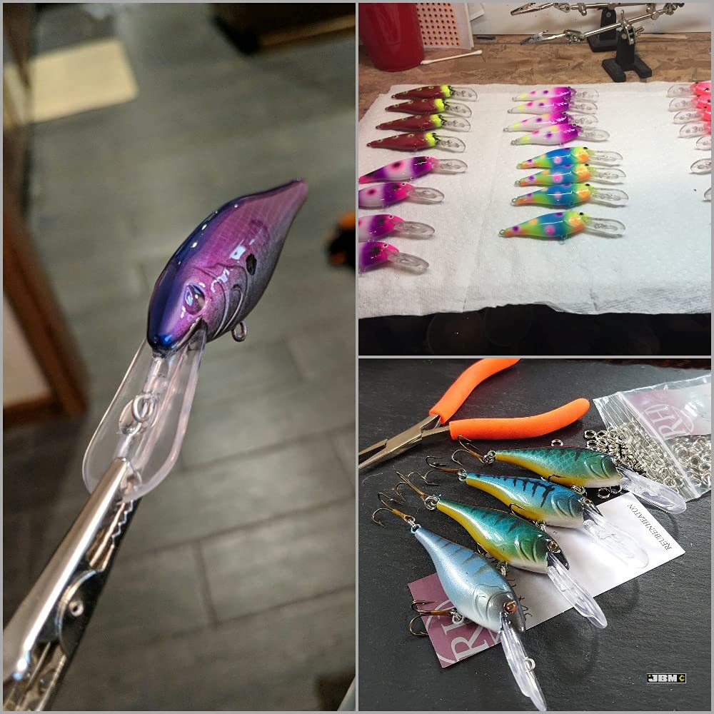 wLure 10 Blank Unpainted Minnow Crankbait Topwater Lipless Jerkbait Fishing Lures (UPC187P10)