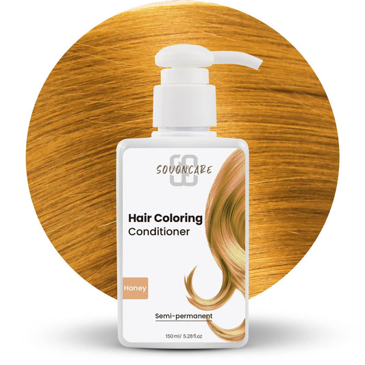 SOVONCARE Honey Hair Color Depositing Conditioner Mask 5.28 OZ,Cruelty-Free