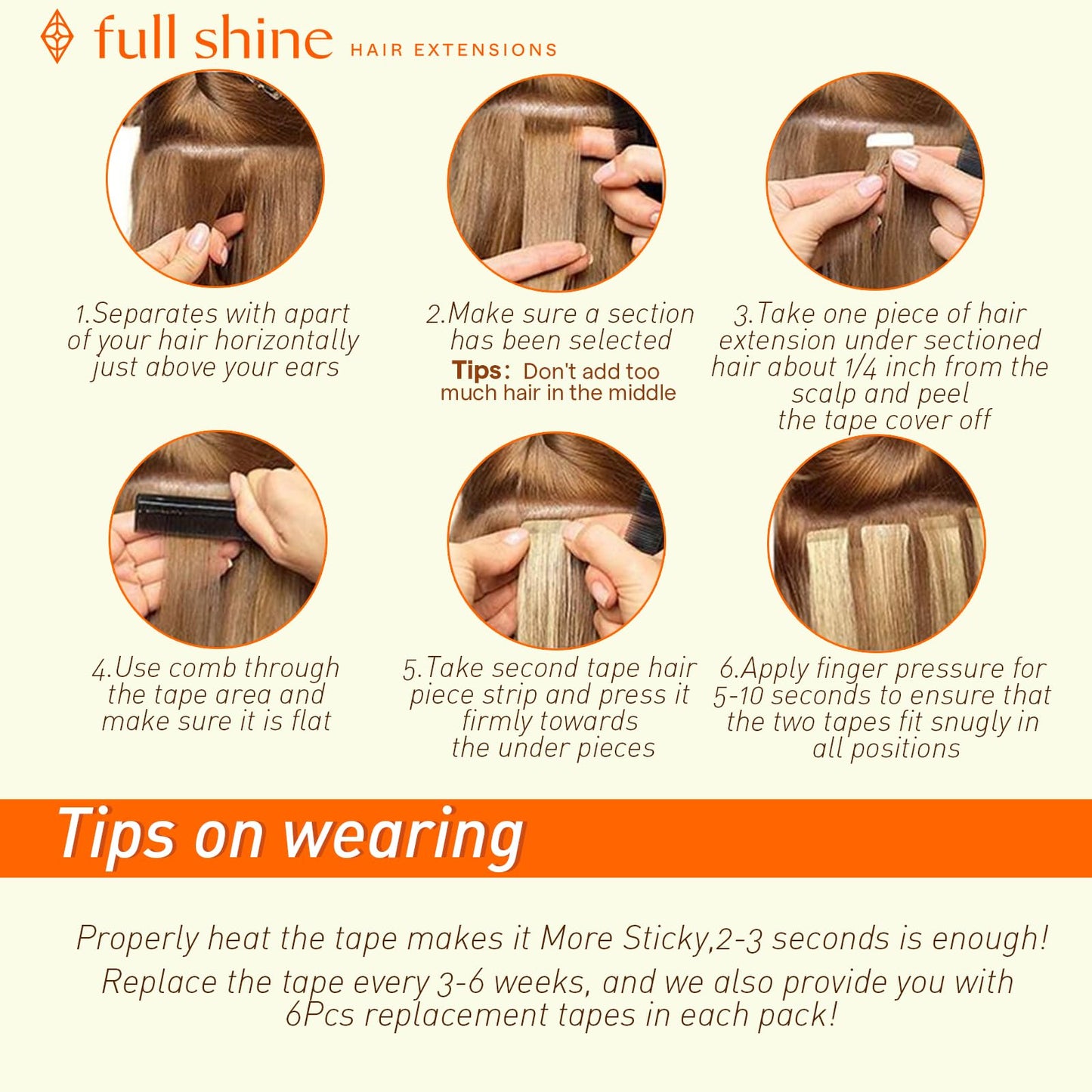 Full Shine Tape in Real Human Hair Extensions Color 8 Light Brown Highlight with 60 Blonde 30 Gram Remy Tape in Hair Extensions 20 Pcs Hair Extensions 12 Inch Invisible Straight Tape Hair for Wedding