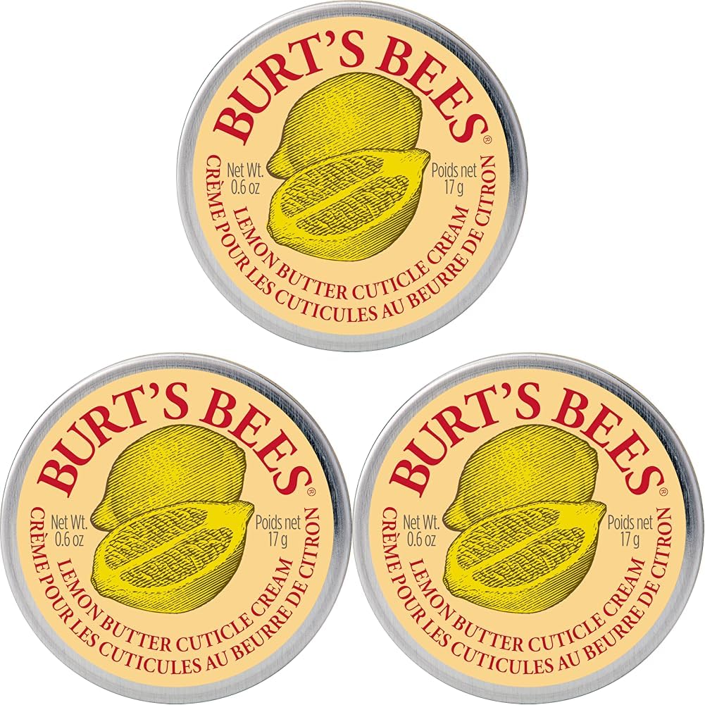 Burt's Bees, Cuticle Cream Lemon Butter, 0.6 Ounce (Pack of 3)