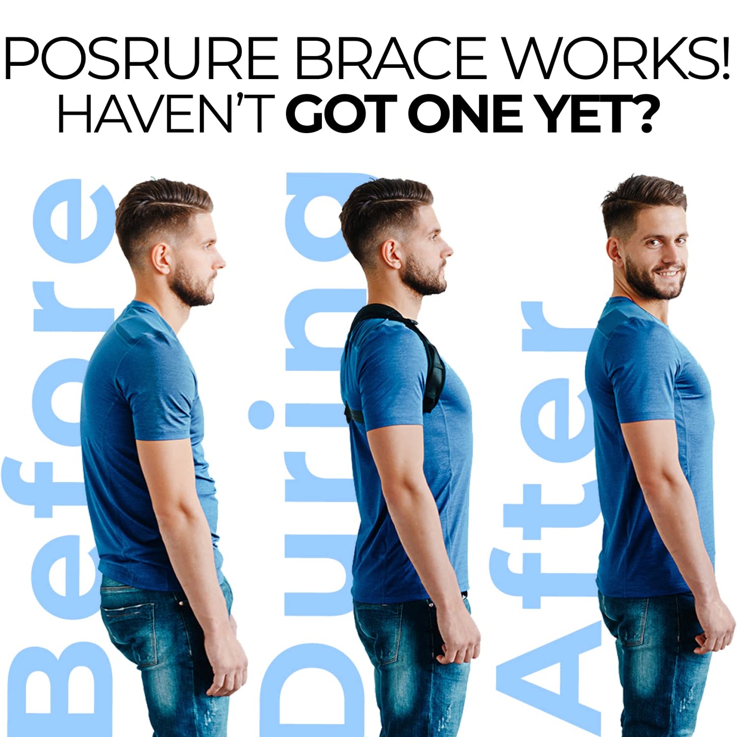 Posture Corrector For Women & Men - Adjustable Shoulder Posture Brace - Figure 8 Clavicle Brace For Posture Correction And Alignment