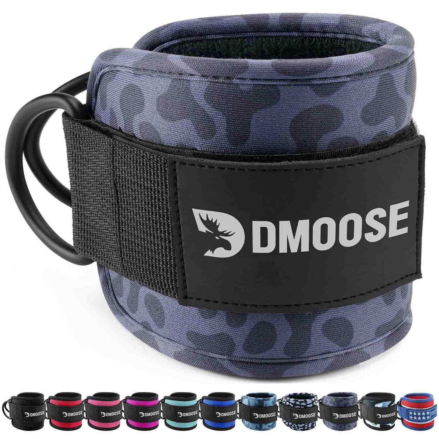 DMoose Ankle Strap for Cable Machine - One Size Fit with Premium Padding, Glute Kickback Ankle Strap, Ankle Cable Straps for Workout, Booty Workout, Leg Extension, Hip Abductors & Lower Body Exercises