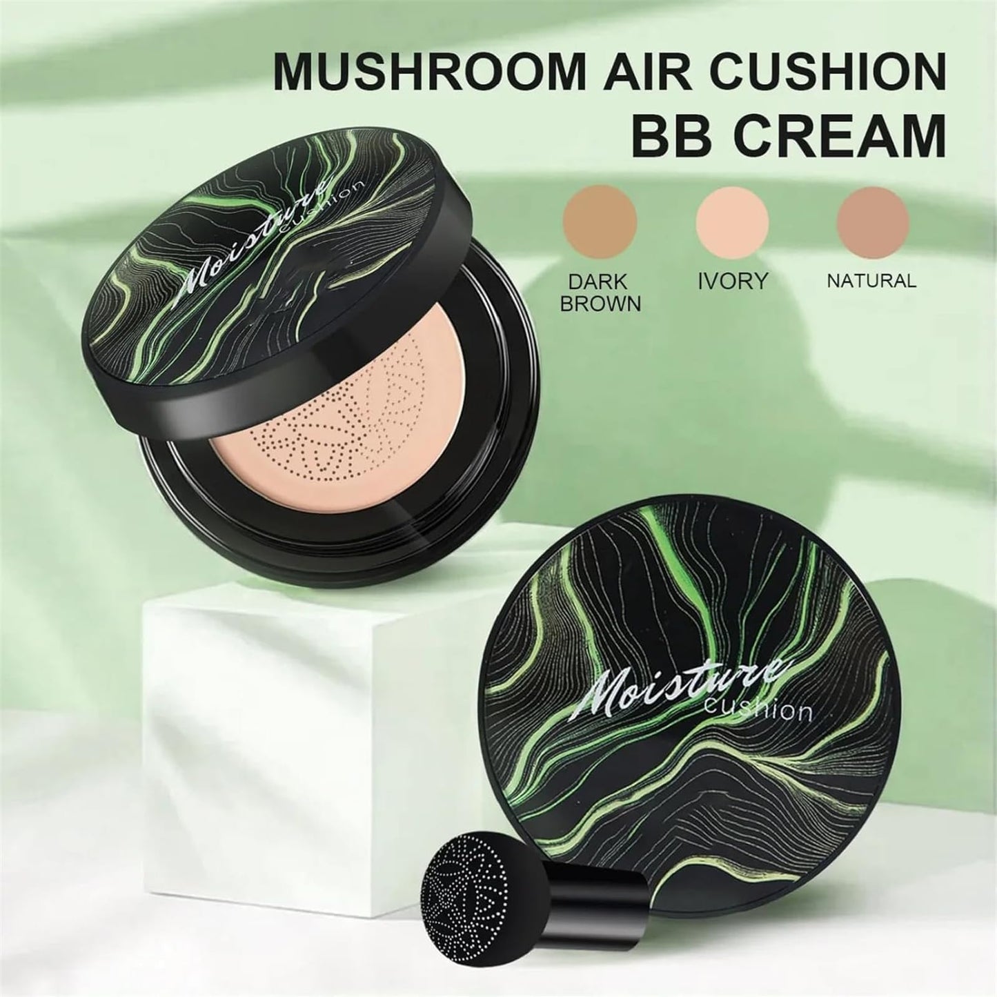 YYONPQ Cedar and Ash Makeup, Cedar and Ash Air Cushion Cc Cream, Cedar and Ash Foundation, Honey and Pine Makeup, Air Cushion Cc Cream Mushroom Head Foundation-02# Buff Beige
