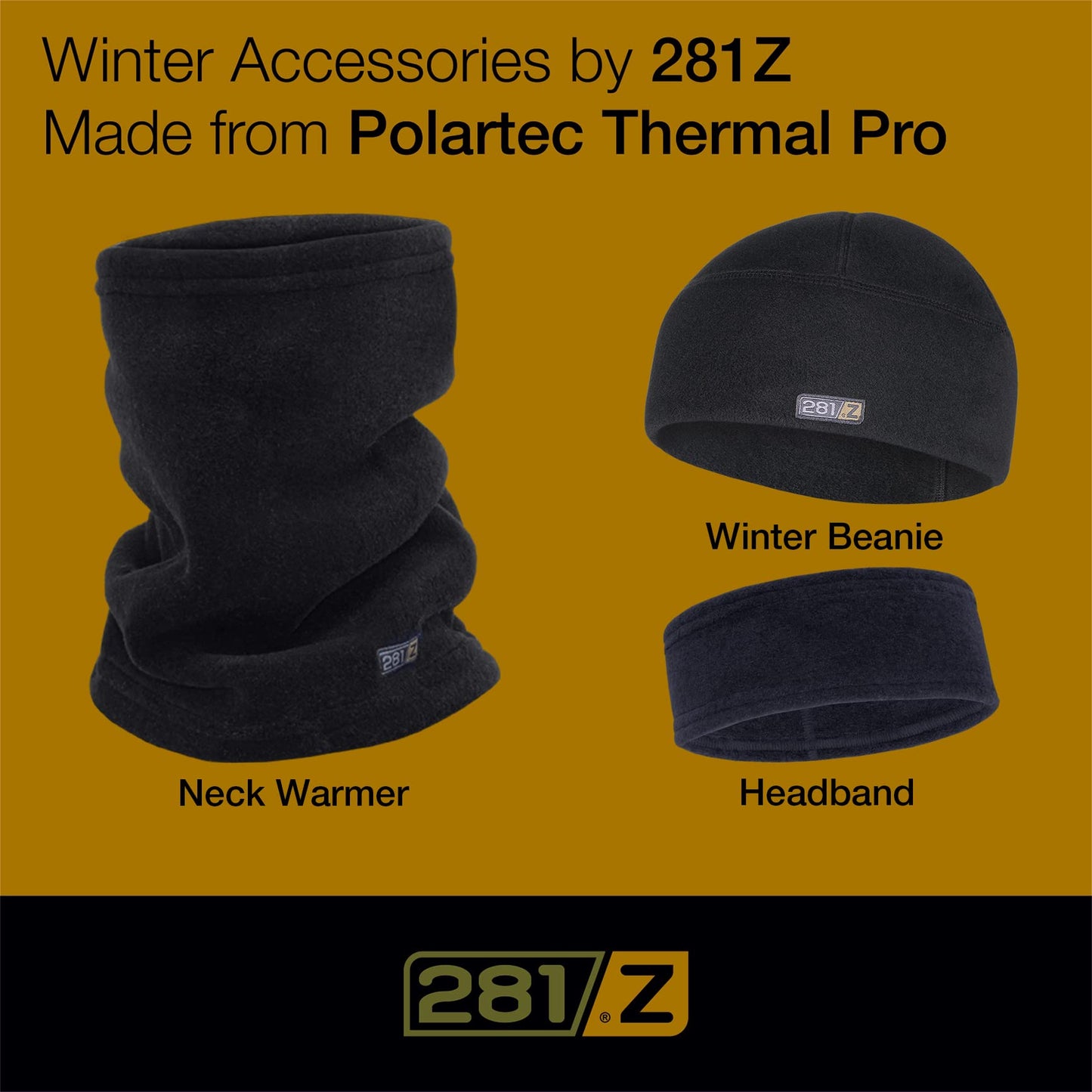 281Z Polartec Thermal Pro Winter Skull Cap - Military Tactical Outdoor Sport - Watch Cap Fleece Beanie (Black, Small)