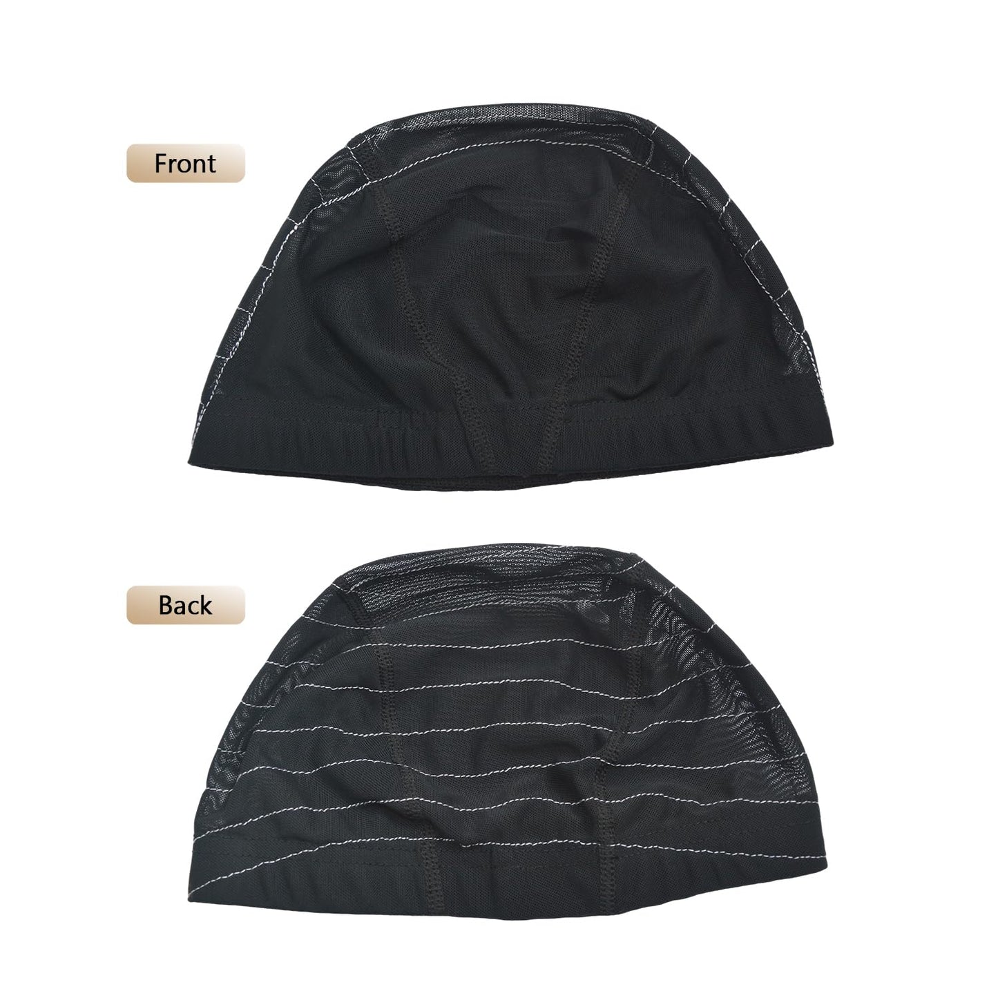 Mesh Dome Caps Wig Cap with Guideline Map for Wig Making Stretchable Wig Caps for Beginners Making Wigs (13x6 S)