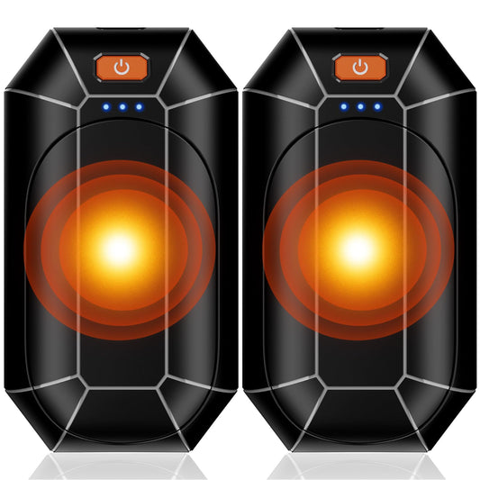 Nicelemon Electric Hand Warmers Rechargeable 2 Pack, Reusable Handwarmers, Portable Pocket Heater for Camping, Hunting, Golf, Gift for Men Women (Black)