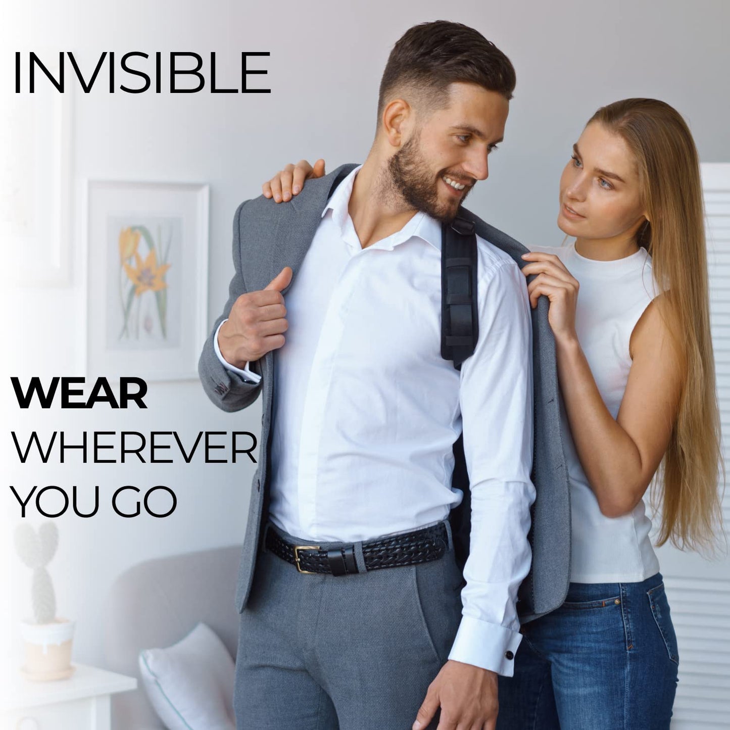 Posture Corrector For Women & Men - Adjustable Shoulder Posture Brace - Figure 8 Clavicle Brace For Posture Correction And Alignment