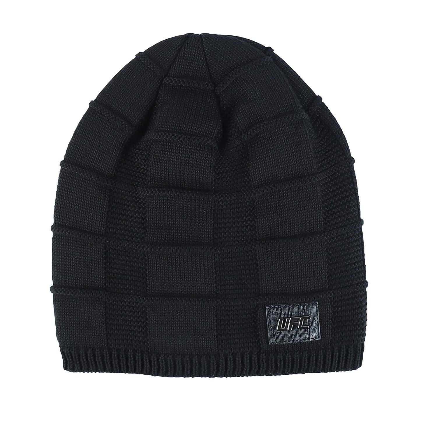 Tillonetiy Men's Beanie Hat Winter Hat - Casual Knit Skull Hat Warm Thick Fleece Socks Hat Women's Beanie Hat (Black)