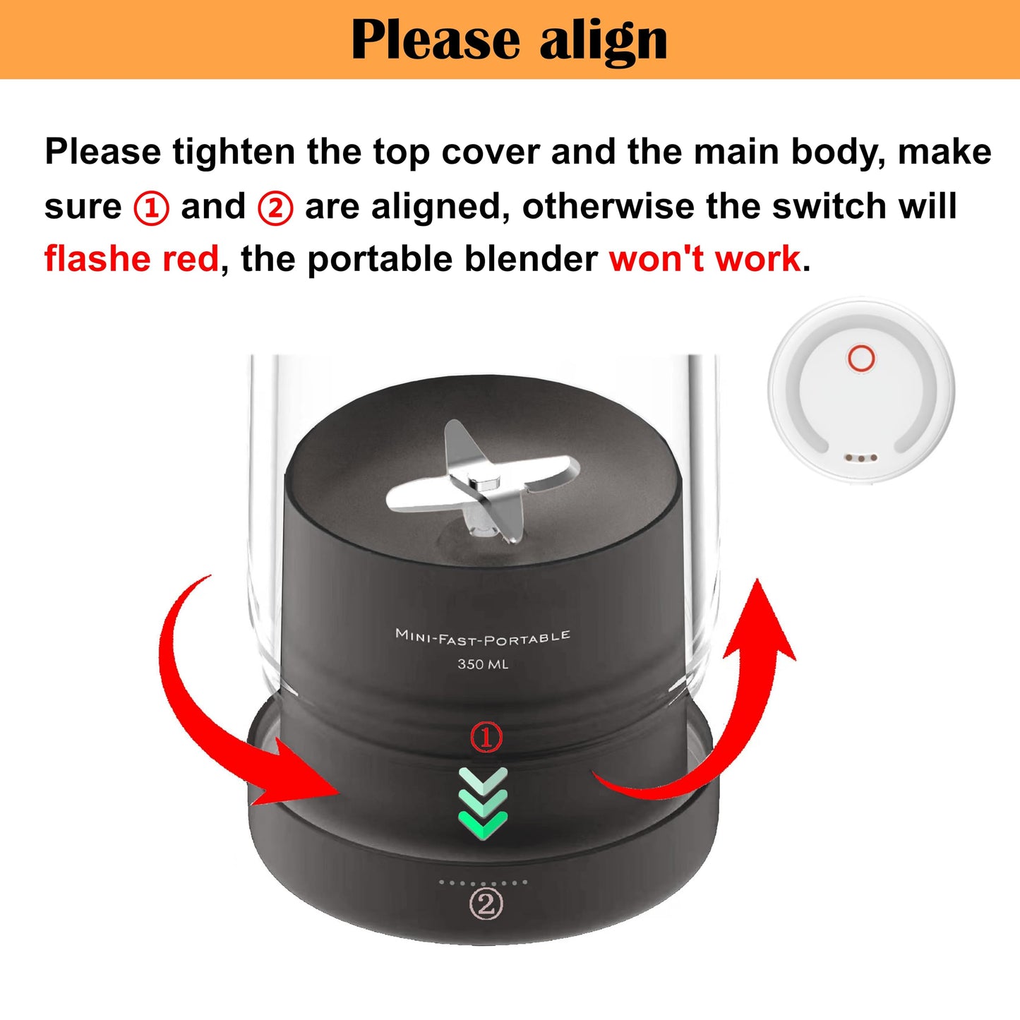 OTPEIR Portable Blender for Shakes and Smoothies with 11.83 Oz Travel Cup and Lid,Durable Stainless Steel Blades for Juice Blending Performance, Black