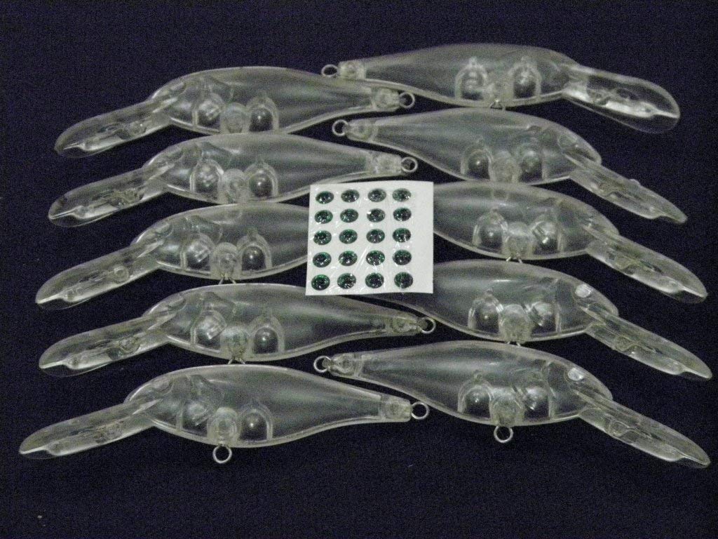 wLure 10 Blank Unpainted Minnow Crankbait Topwater Lipless Jerkbait Fishing Lures (UPC187P10)