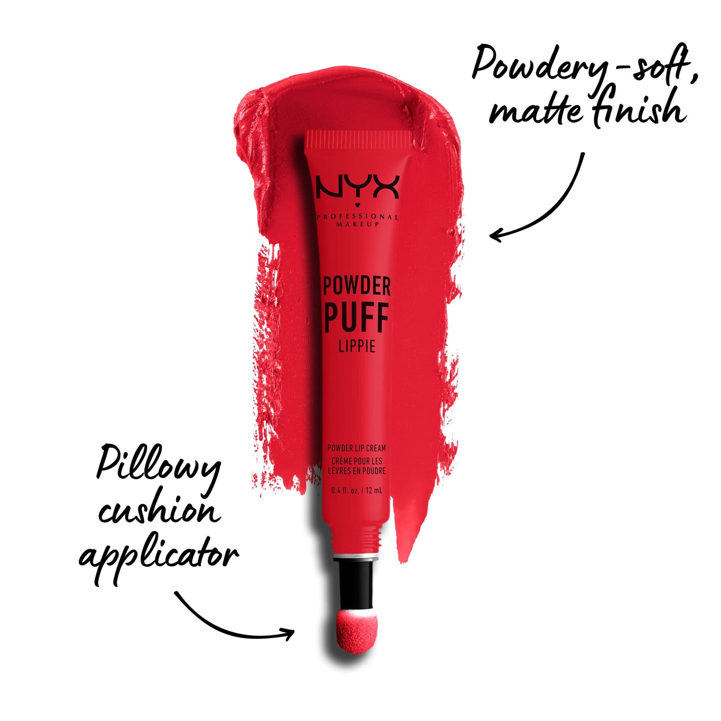 NYX PROFESSIONAL MAKEUP Powder Puff Lippie Lip Cream, Liquid Lipstick - Boys Tears (Red)
