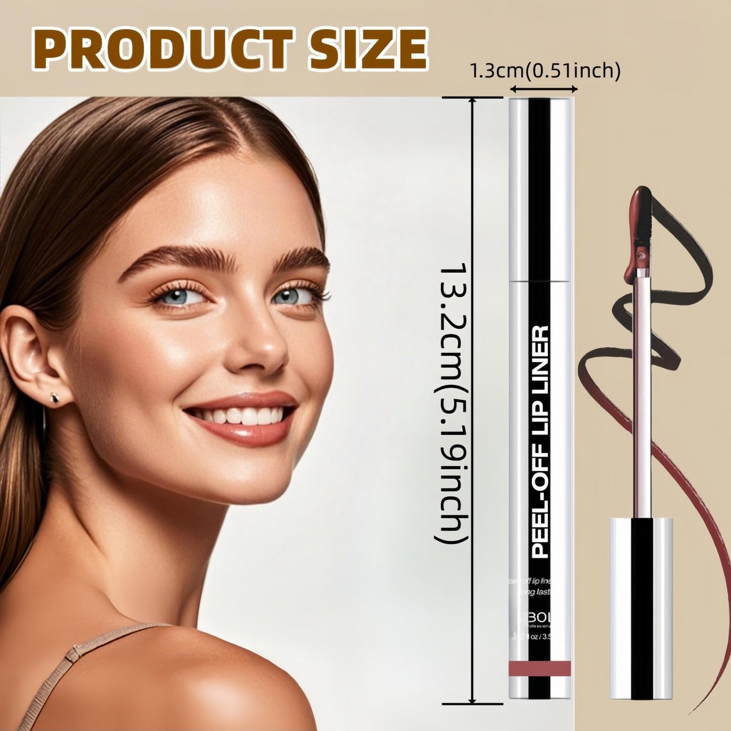 WEERSHUN Lip Liner Tattoo, 2025 New lip liner,Peel Off, Long Lasting, Lip Gloss with Clip in 8 Colors,All Day & Night Lipliner