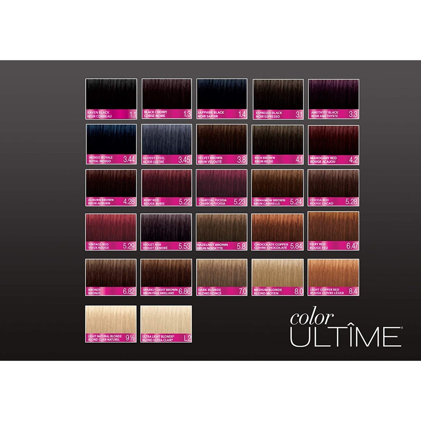 Schwarzkopf Color Ultime Hair Color, 3.3 Amethyst Black, 1 Application - Permanent Black Hair Dye for Vivid Color Intensity and Fade-Resistant Shine up to 10 Weeks