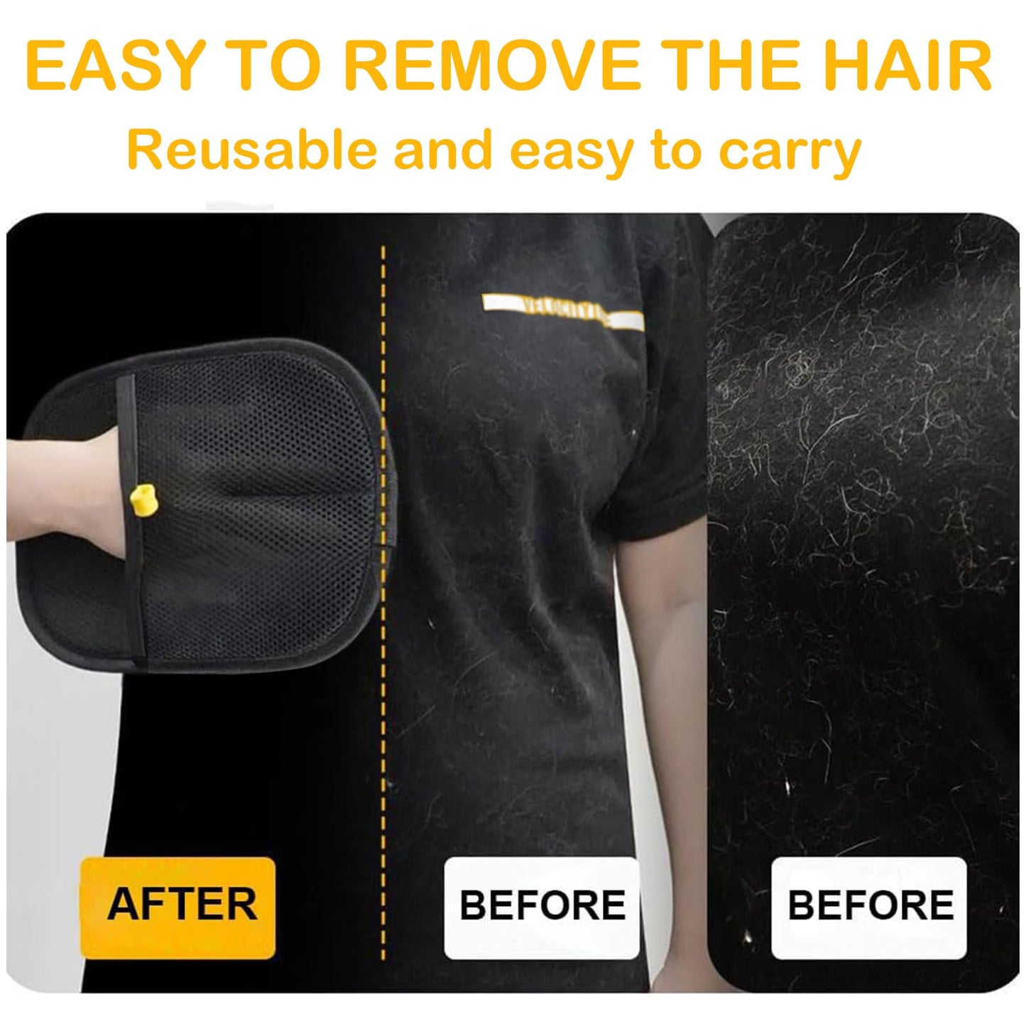 2PC Pet Hair Remover Glove for Cats & Dogs, 2025 New Electrostatic Pet Hair Remover Glove, Cat Grooming Gloves for Hair Removal, Grooming Clothes, Sofas