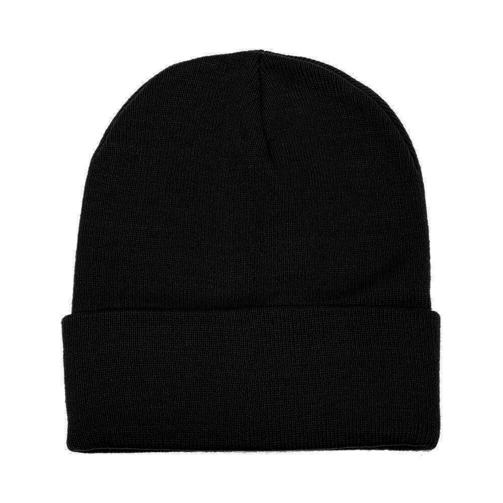 Gelante Unisex Beanie Cap Knitted Warm Solid Color and Multi-Color Multi-Packs (3 Pack: Solid Black)