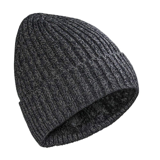 Cierto Winter Beanie for Men & Women | Cold Weather Polar Fleece Lining Knit Hat | Cuffed Stocking Cap Lined with Faux Wool