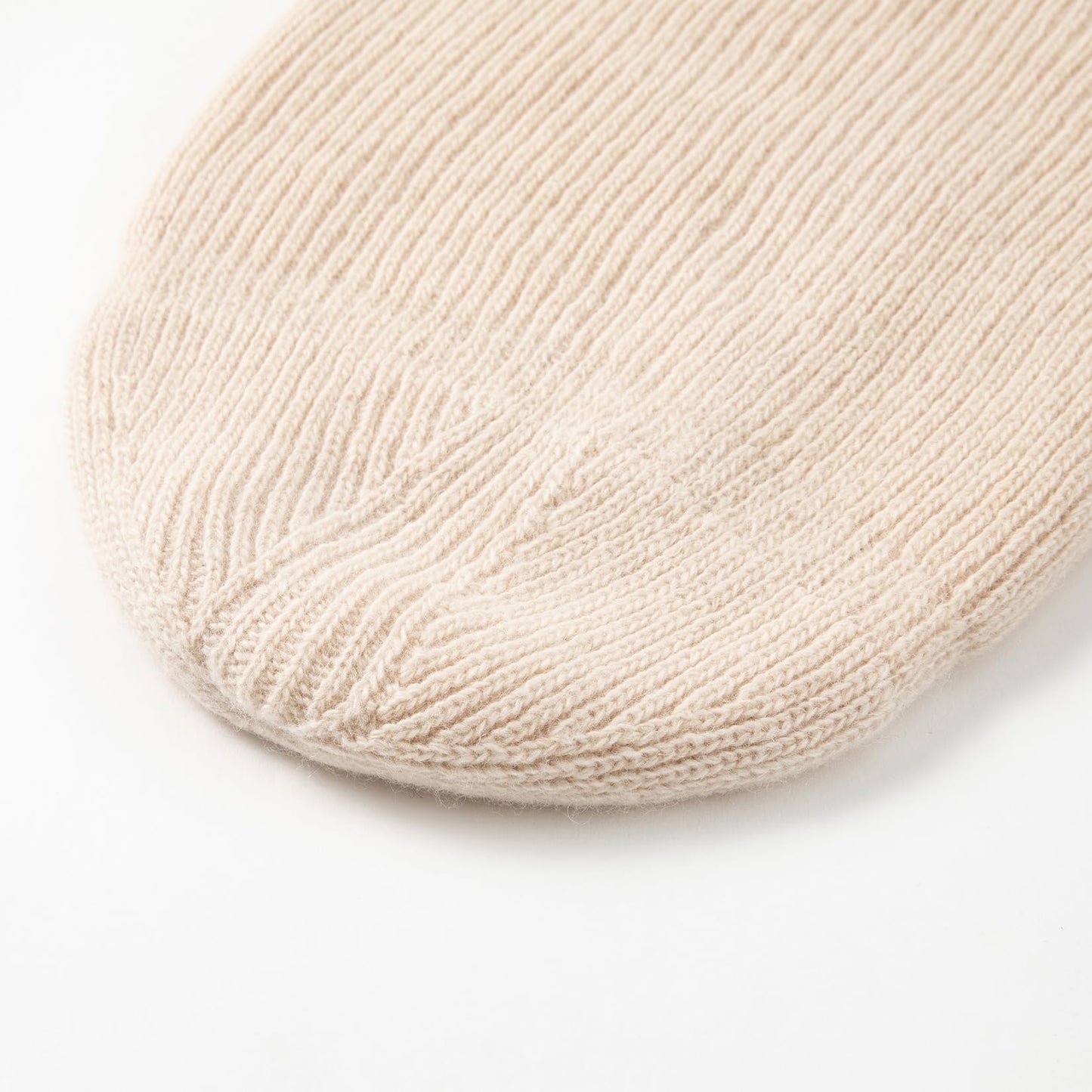 Tinncana 100% Merino Wool Double-Sided Beanie for Men and Women, Ultra Thick Soft Warm Winter Skull Caps (Beige)