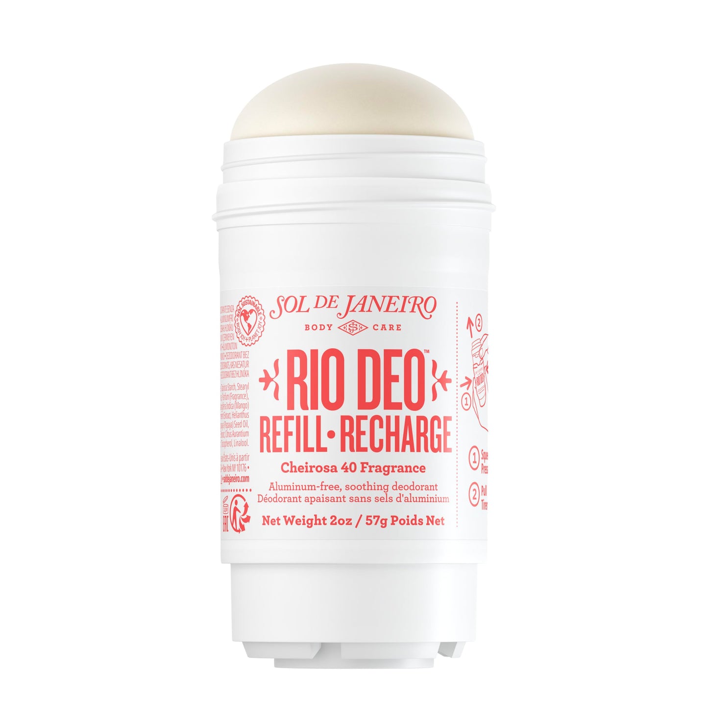 Sol de Janeiro Rio Deo Cheirosa '40 Deodorant Bar Refill Cartridge, Amber