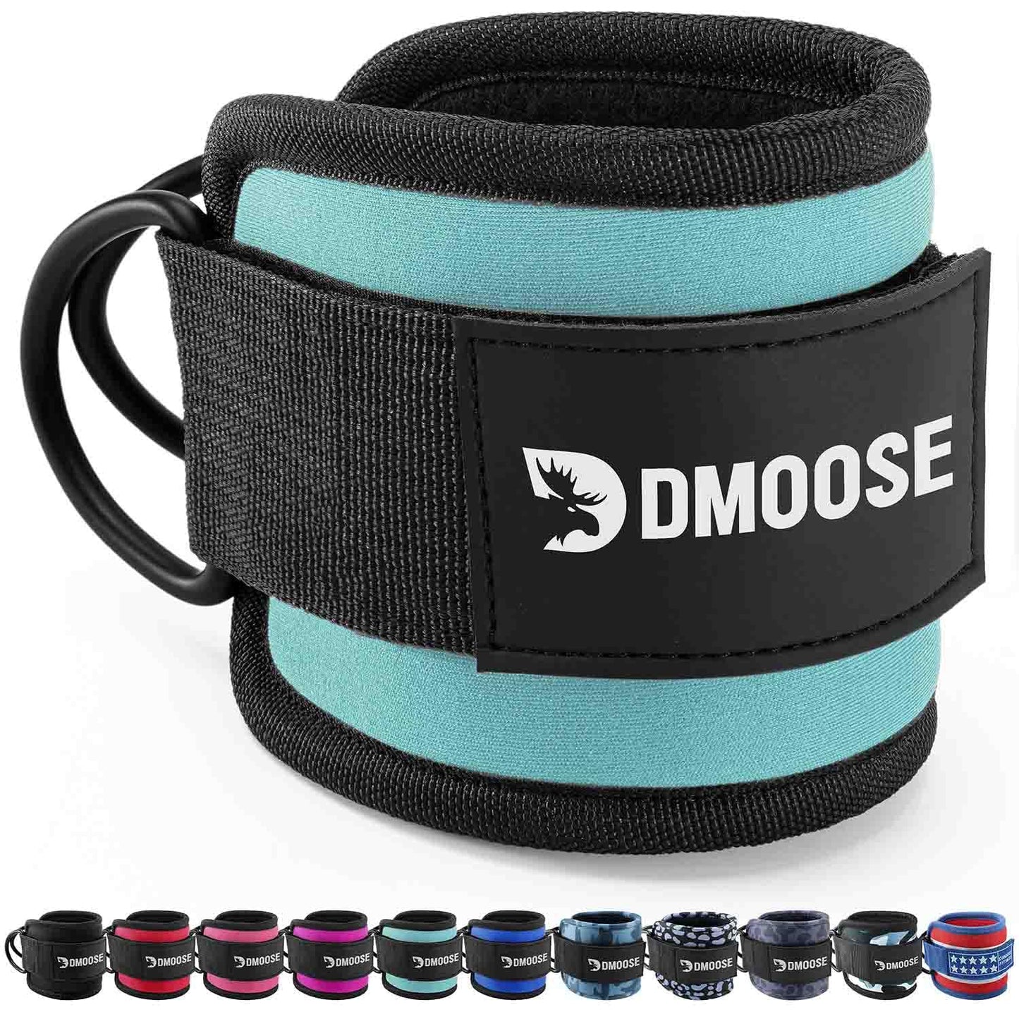 DMoose ankle strap - One Size Fit with Premium Padding, ankle gym straps, leg straps for cable machine, Booty Workouts, Leg Extension, Hip Abductors
