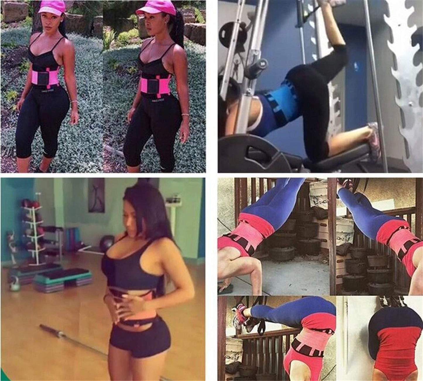 VENUZOR Waist Trainer Belt for Women - Waist Cincher Trimmer - Slimming Body Shaper Belt - Sport Girdle Belt (UP Graded)(Blue,Small)