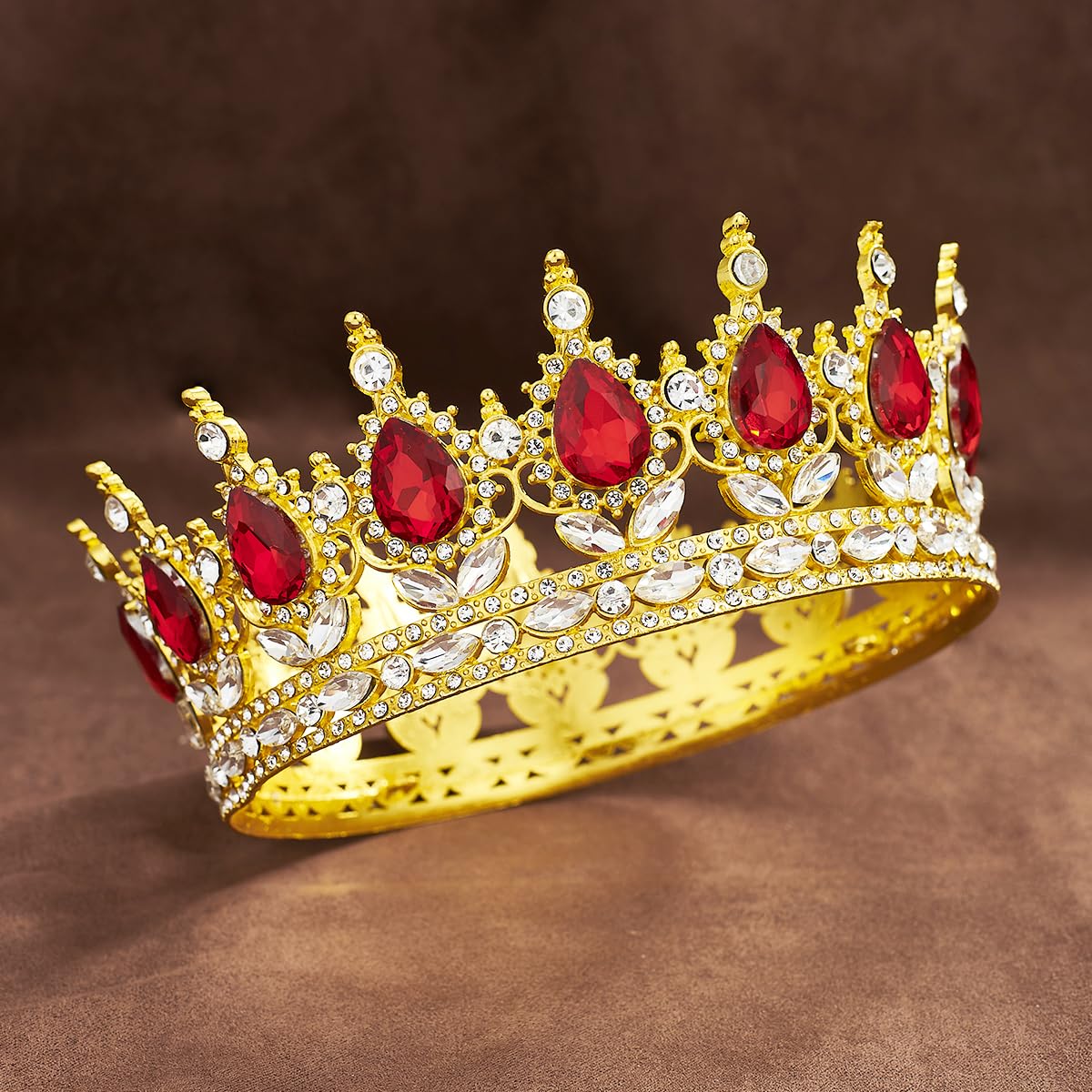 YOUlDIANZI Queen Crown Rhinestone Wedding Crowns and Tiaras for Women Costume Party Hair Accessories Princess Birthday Crown Crystal Bridal