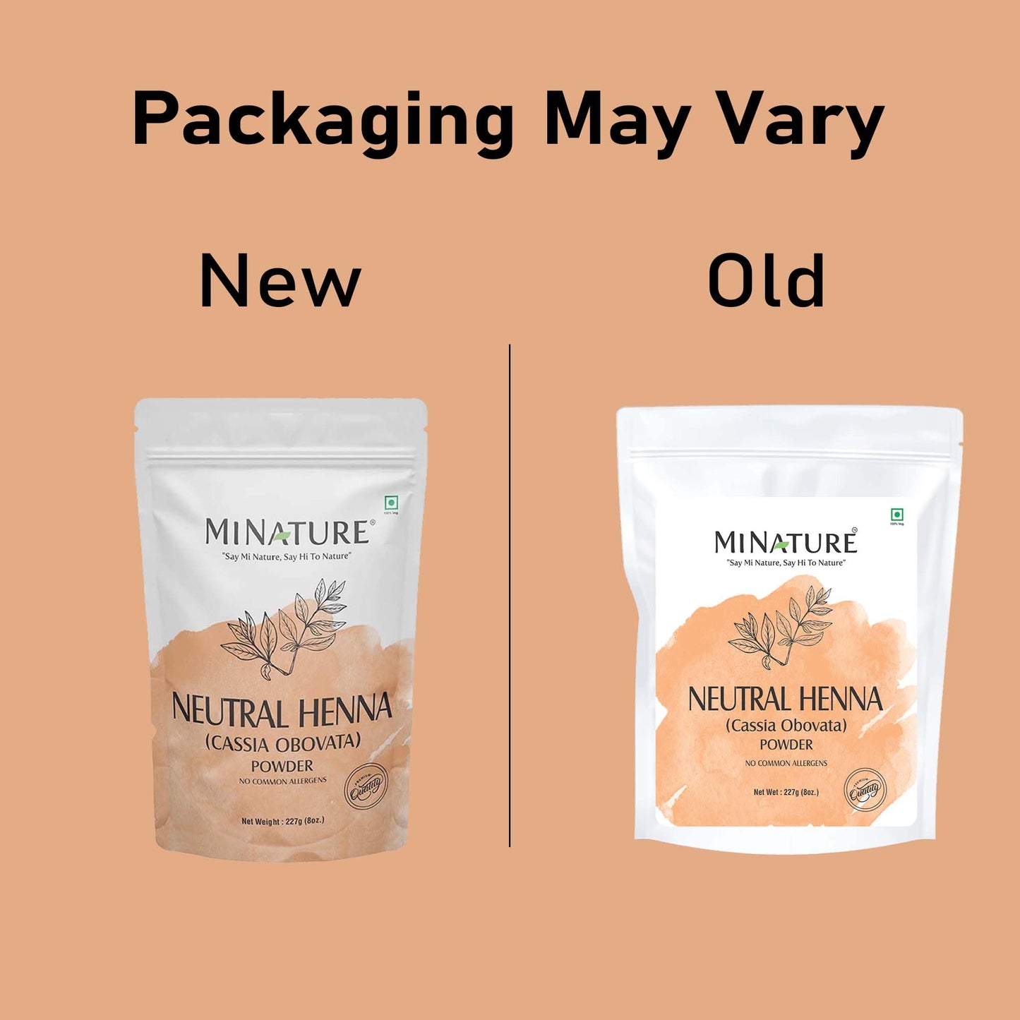 Neutral Henna powder (CASSIA OBOVATA) by mi nature | 227 g (8 oz) | Adds no colour to hair | hair conditioning | Herbal hair care