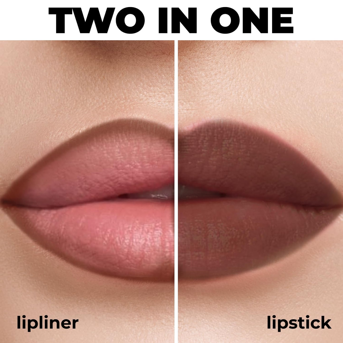 Lamel Matte Gel Lip Liner Pencil | Weightless & CreamyTexture - Sharpenable - Longwear & Waterproof - High Pigmented & Flawless Finish - Cruelty-free & Paraben-Free - 414, 1,7g/0.05oz. (Intense Brown)
