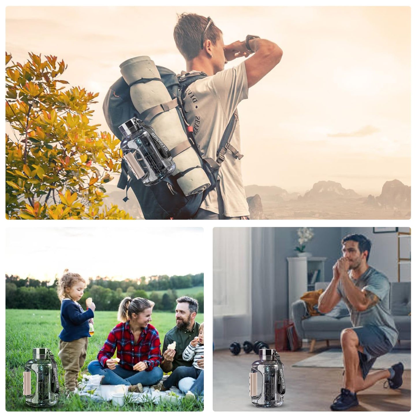 Hydrogen Water Bottle, 50.7 OZ/1.5L Large-Capacity Hydrogen Water Generator with SPE/PEM Technology, 6 Minutes Hydrogen Water Bottle for 1200ppb, Rechargeable Hydrogen Water Generator