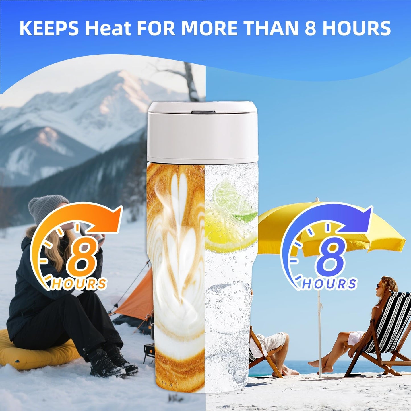 Kawu Portable Blender, 316 Stainless Steel Inner Personal Blender with 10Ps 304 Blades, 23Oz Blenders for Smoothies, USB Rechargeable, BPA Free, Food-Grade, Leakproof Juice Mixer for Gym, Home