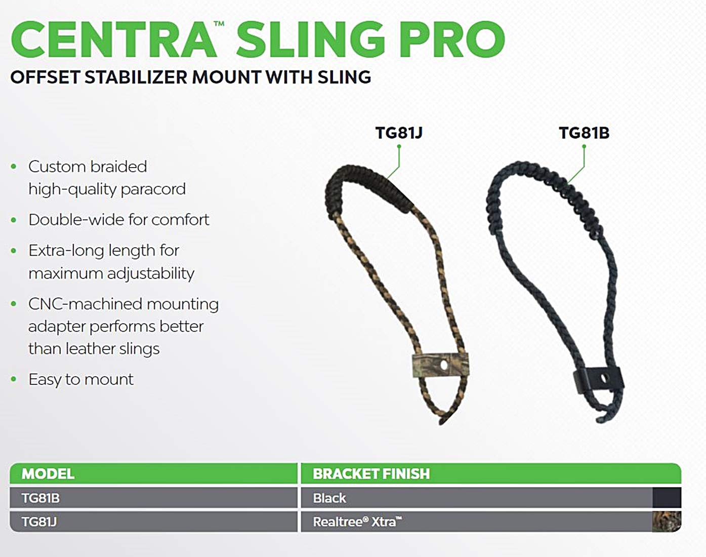 TRUGLO Centra Sling Pro Black